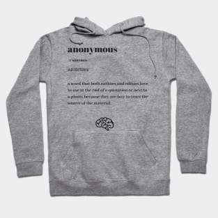 Funny Anonymous Word Definition Dictionary Hoodie